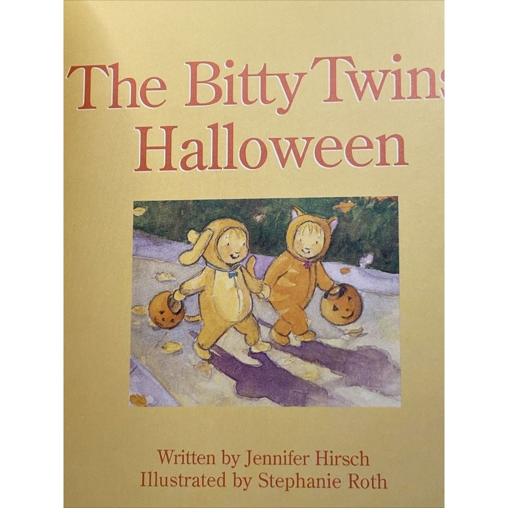 American Girl Doll The Bitty Twins Halloween Hardcover Book 5" Kids Rare